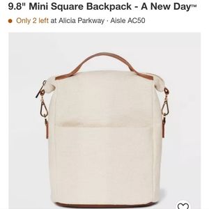 Mini Canvas Backpack